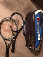 Tennis tas en twee rackets., Sport en Fitness, Gebruikt, Wilson, Ophalen of Verzenden, Tas