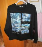 Mooi Sweatshirt XS valt als M zwart Monet Japanese Bridge, Maat 38/40 (M), Zwart, Ophalen of Verzenden, Zo goed als nieuw
