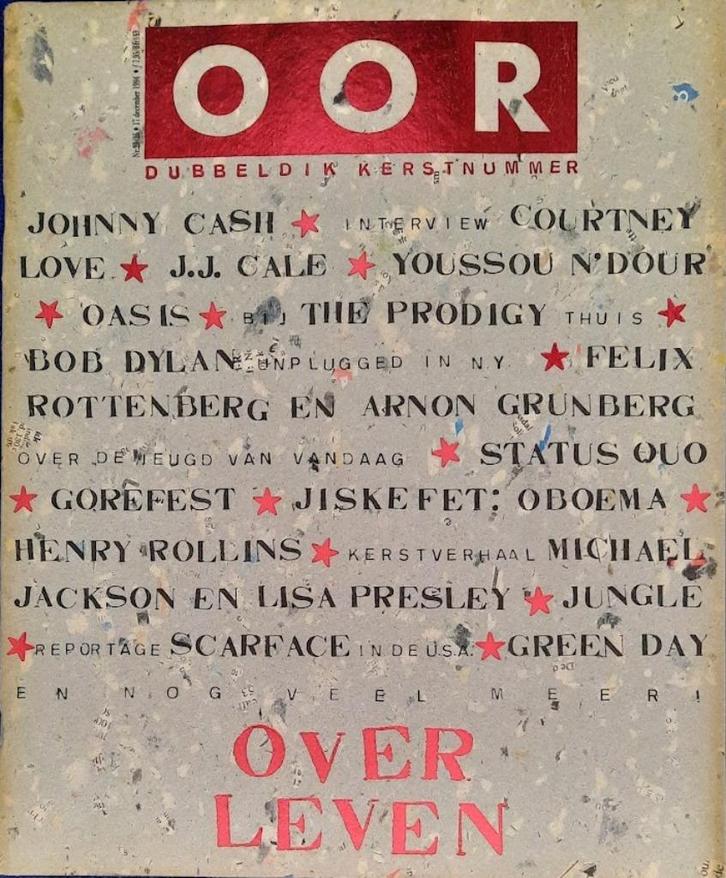 OOR 25-26-1994 Dubbeldikke Kersteditie Cash Courtney Love JJ, Boeken, Tijdschriften en Kranten, Zo goed als nieuw, Muziek, Film of Tv