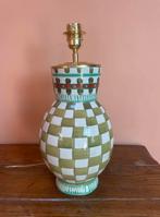 Groen/wit geblokte Indiase voet - handgeschilderd, Ophalen of Verzenden, Nieuw, Overige materialen, Minder dan 50 cm