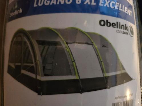 Obelink Lugano 6 XL Excellent CoolDark tunneltent, Caravans en Kamperen, Tenten, tot en met 6, Gebruikt, Ophalen of Verzenden