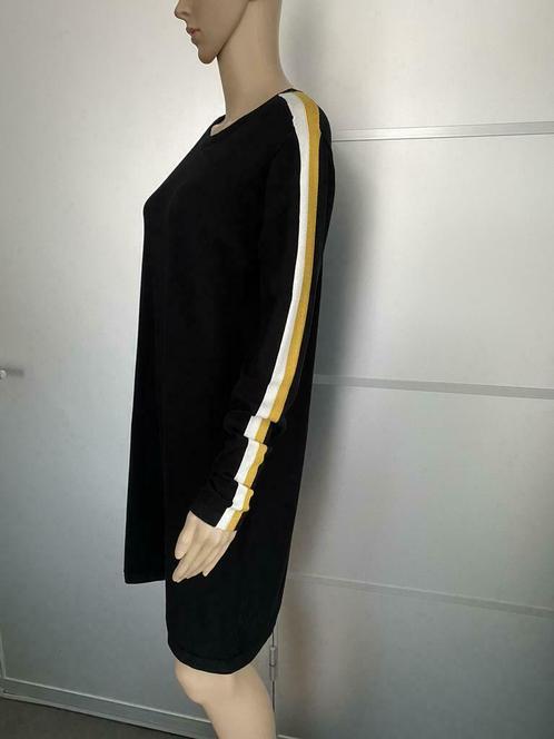 G44 Costes maat L=42 jurk fijn-gebreid jurkje zwart/geel/wit, Kleding | Dames, Jurken, Zo goed als nieuw, Maat 42/44 (L), Zwart