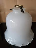 Antiek melkglas hanglamp lampenkapje., Ophalen of Verzenden