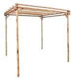 Tuinpergola pergola 170x170x220 cm bamboe GRATIS BEZORGD!, Verzenden, Nieuw, 180 tot 250 cm, Palen