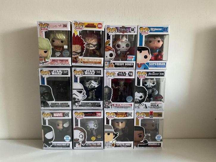 FUNKO POP 12 STUKS NIEUW  VOOR 1 PRIJS, Verzamelen, Poppetjes en Figuurtjes, Nieuw, Ophalen of Verzenden