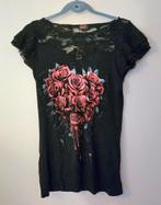 Spiral Direct Rozen Top - Maat M Attitude, Maat 38/40 (M), Verzenden, Zwart, Zo goed als nieuw