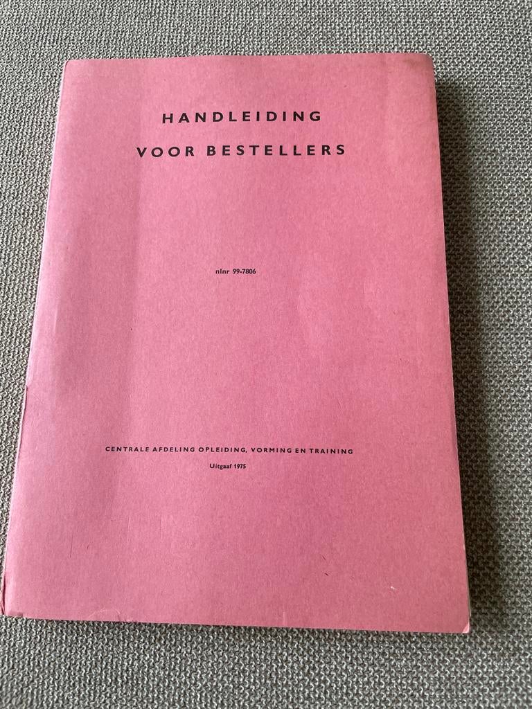 PTT Handboek voor Bestellers - Uitgave 1975, Ophalen of Verzenden, Gelezen, Overige onderwerpen
