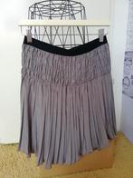 Rok Marc cain pliseé/plooien asymmetrische rok beige S/36, Beige, Ophalen of Verzenden, Zo goed als nieuw, Knielengte