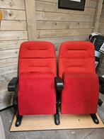 Bioscoop stoelen,  uit de Kroon in Zwolle, Bioscoop, Twee, Gebruikt, Ophalen