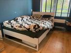 Tweepersoons bed, Ophalen, Gebruikt, Wit, Tweepersoons