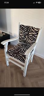 Stoel met zebra print, Ophalen, Gebruikt, Stof, Eén