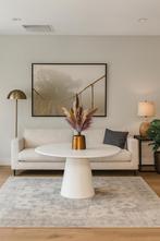 Eettafel Sofi rond 130cm Modern wit met extra 50%Korting