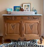 Antieke commode marmer blad, Ophalen, 50 tot 70 cm, 90 tot 105 cm, 100 cm of meer