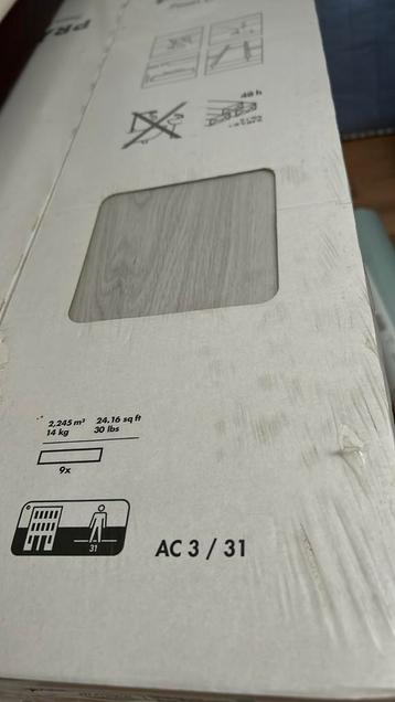 14 pakken IKEA Prärie laminaat lichtgrijs houtlook beschikbaar voor biedingen