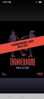 1 Ticket voor Thunderdome Jaarbeurs Utrecht 13-12-2025, Eén persoon, December