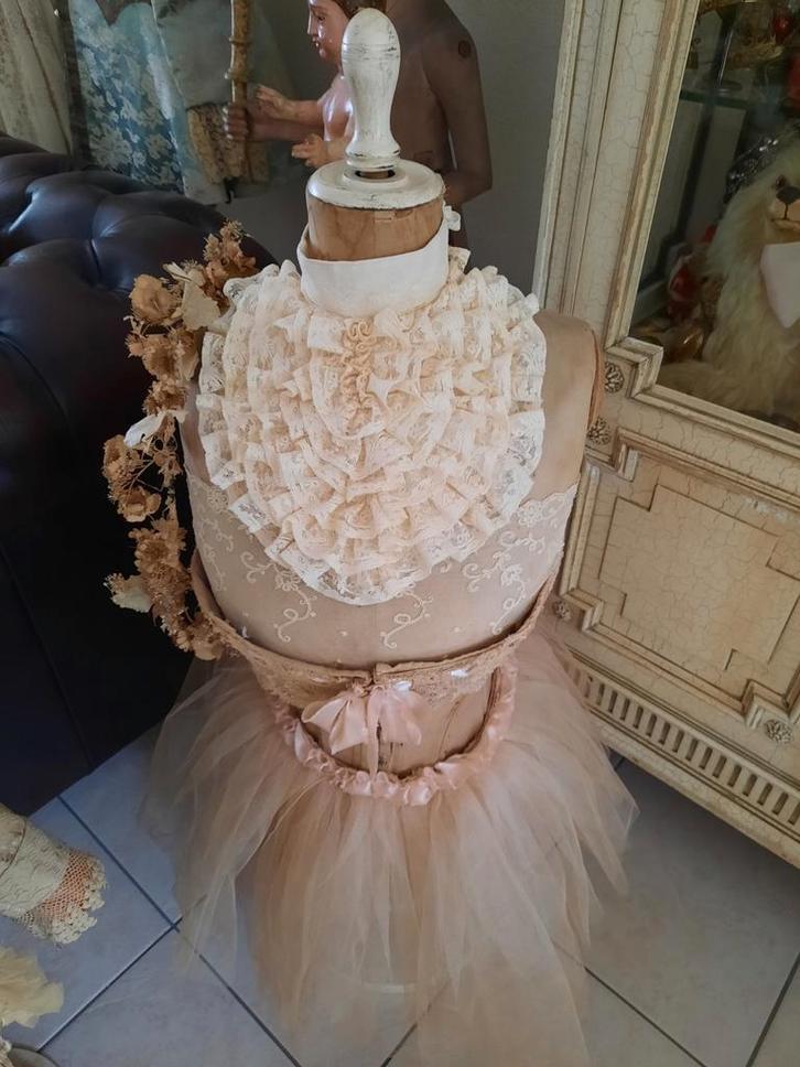 Jabot handgemaakt Frans Kant 27,50€, Antiek en Kunst, Curiosa en Brocante, Ophalen of Verzenden