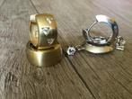 Gouden Creolen 585 & 333, Sieraden, Tassen en Uiterlijk, Oorbellen, Ophalen, Zo goed als nieuw, Goud, Goud