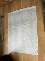 Doorzichte gordijnen 4 x, Gebruikt, 100 tot 150 cm, Ophalen of Verzenden, Wit