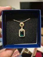 Ketting met Smaragdgroene Hanger, Met strass, Nieuw, Ophalen of Verzenden, Goud