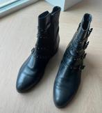 Zwarte ledere laarzen, Hoge laarzen, Zwart, Ophalen of Verzenden, Zo goed als nieuw