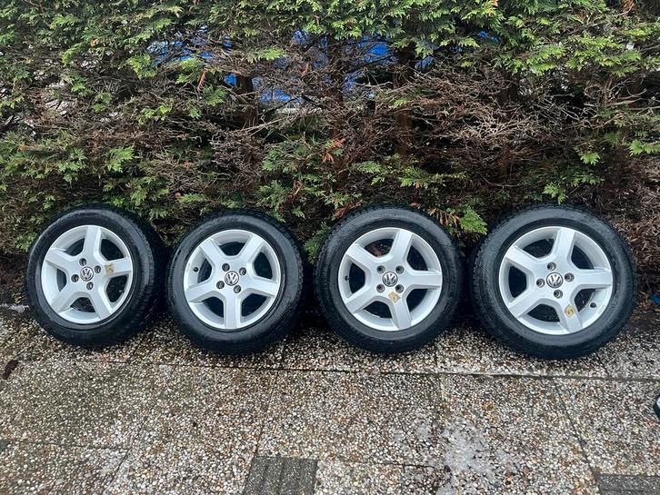 Winterbanden met Lichtmetalen Velgen - 165/70R14, Auto-onderdelen, Banden en Velgen, Banden en Velgen, Winterbanden, 14 inch, 165 mm