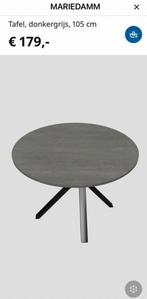 Ronde eettafel Ikea MARIEDAMM donkergrijs 105cm, Huis en Inrichting, Tafels | Eettafels, Ophalen, 100 tot 150 cm, Rond, Zo goed als nieuw