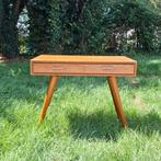 Vintage Houten Sidetable met Lades, Huis en Inrichting, Tafels | Sidetables, Ophalen, Gebruikt, Rechthoekig, Mid-Century Modern