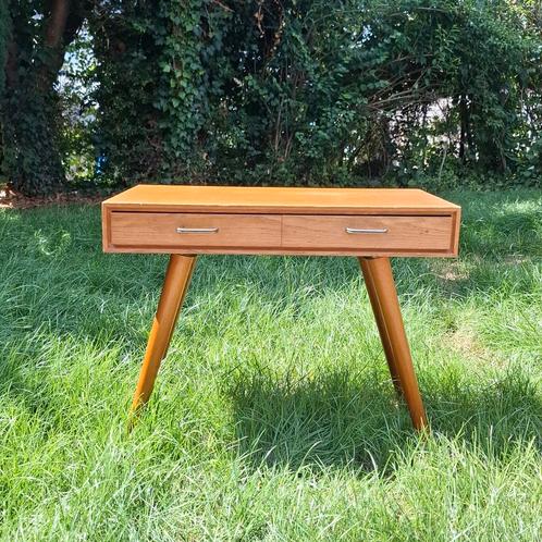 Vintage Houten Sidetable met Lades, Huis en Inrichting, Tafels | Sidetables, Gebruikt, Rechthoekig, Ophalen
