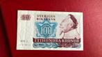 Zweden 100 kronor 1976, Ophalen of Verzenden, Overige landen
