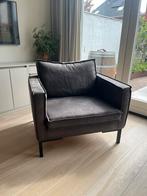Zwarte zit stoel - gemaakt van micro leer / vegan leer, Huis en Inrichting, Fauteuils, Ophalen, Overige materialen, Gebruikt, 75 tot 100 cm
