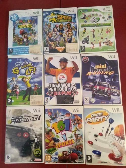 Diverse originele nintendo Wii games spellen golf, mario etc, Spelcomputers en Games, Games | Nintendo Wii, Zo goed als nieuw