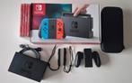 Nintendo Switch incl. 4 games en Nintendo opberghoes, 3 spelers of meer, Ophalen, Zo goed als nieuw