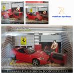 Ferrari California Cabrio Garage Diorama in blister 1/43, Hobby en Vrije tijd, Modelauto's | 1:43, Verzenden, Nieuw, Auto, Overige merken