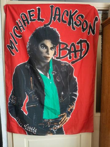Vintage grote vlag/ Michael Jackson/ Bad beschikbaar voor biedingen