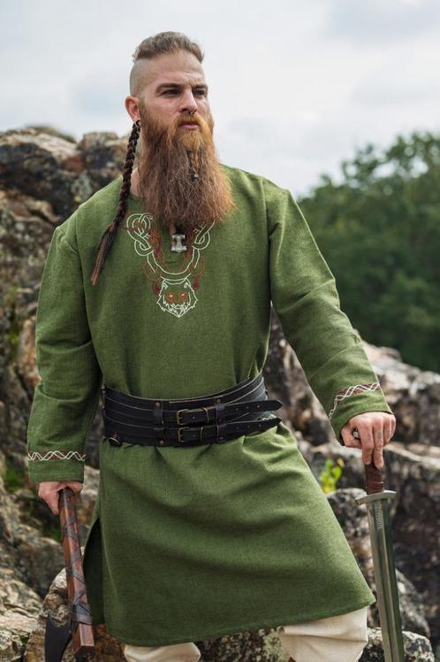 viking tuniek mantel vikings wikinger tunika vikingtuniek, Hobby en Vrije tijd, Kostuums, Theaterbenodigdheden en LARP, Nieuw