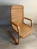 Ikea oland yngve ekstrom rotan fauteuil, Huis en Inrichting, Stoelen, Ophalen of Verzenden, Zo goed als nieuw, Bruin, Eén