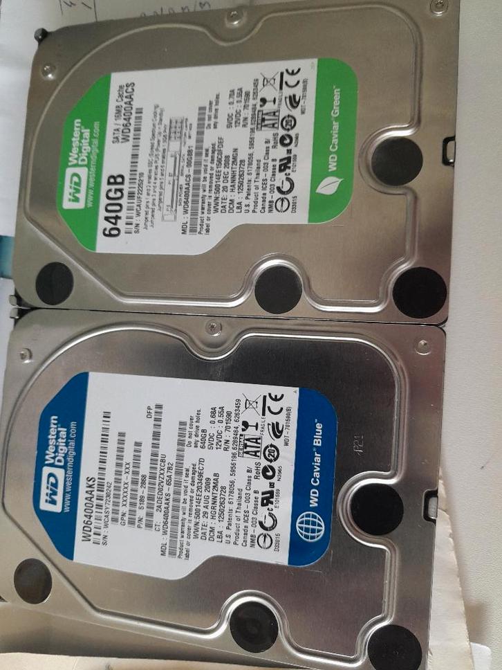Opruiming diverse merken SATA  Harddisks 3½ inch (getest), Computers en Software, Harde schijven, Gebruikt, Desktop, Intern, SATA