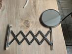 Uittrekbare Wandspiegel met Vergrootspiegel, Minder dan 50 cm, Rond, Ophalen of Verzenden, Zo goed als nieuw