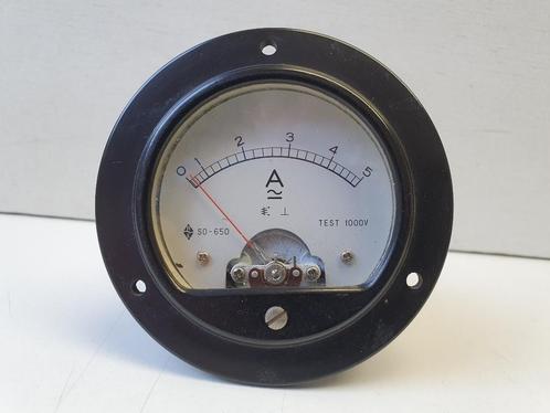 Amperemeter inbouw Ø 65 mm is getest en werkt goed t.e.a.b., Hobby en Vrije tijd, Modelbouw | Overige, Gebruikt, Ophalen of Verzenden