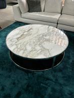 Minotti Hubert 120cm Calacatta Oro goud marmer np € 6.180,-, Minder dan 50 cm, 100 tot 150 cm, 100 tot 150 cm, Rond