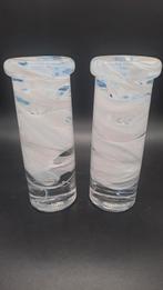 Kosta Boda set van 2 Kandelaars - ontwerper Anna Ehrner, Huis en Inrichting, Woonaccessoires | Kandelaars en Kaarsen, Wit, Ophalen of Verzenden