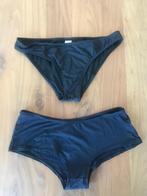 Opruiming ......2 zwarte basic broekjes in maat 34, Verzenden, Gedragen, Zwart, Bikini