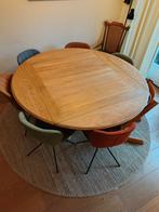 Houten Eettafel, landelijk, Rivièra Maison stijl, Huis en Inrichting, Tafels | Eettafels, Ophalen, 100 tot 150 cm, Eikenhout, Vijf personen of meer