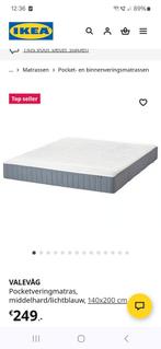 Ikea Valevag matras 140 x 200 uit 2024, Ophalen, Tweepersoons, 140 cm, Zo goed als nieuw