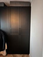 Donkerbruine ikea Pax kast 236x100 cm met zwarte deuren, Huis en Inrichting, Kasten | Kledingkasten, Ophalen, Gebruikt, 200 cm of meer