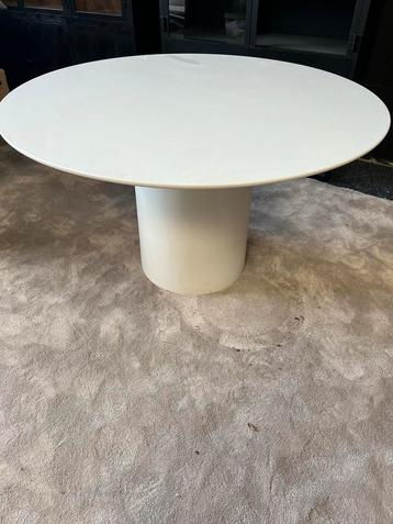 Ronde composiet eettafel - 120cm - Wit beschikbaar voor biedingen