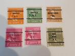 6 USA Precancels vanaf 1938, Postzegels en Munten, Postzegels | Amerika, Ophalen of Verzenden, Noord-Amerika