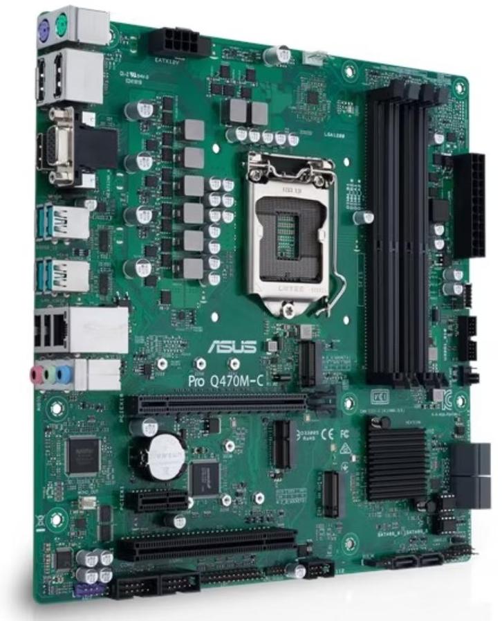 ASUS Pro Q470M-C/CSM socket 1200, Computers en Software, Moederborden, Gebruikt, Verzenden