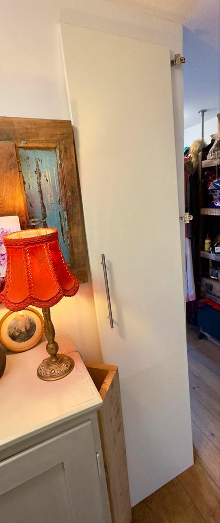 Ikea Pax Fardal Deur - Hoogglans Wit, Doe-het-zelf en Verbouw, Deuren en Horren, Zo goed als nieuw, Binnendeur, 215 cm of meer