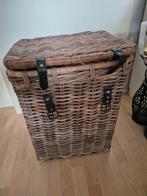 Mooie rieten mand met deksel, Overige materialen, Minder dan 50 cm, Gebruikt, 50 tot 75 cm
